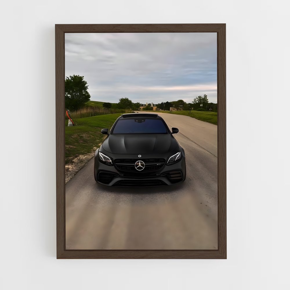 Poster Noir de Pouvoir – affiche Mercedes (vue 5)